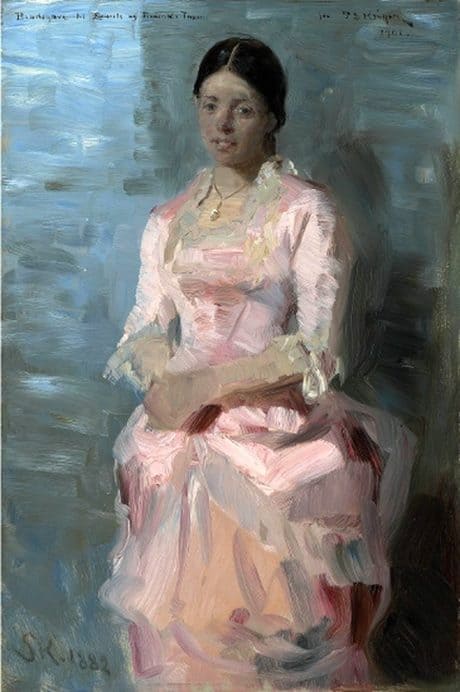 Kroyer Peder Severin Portrait Of Frederikke Tuxen 1882 canvas print