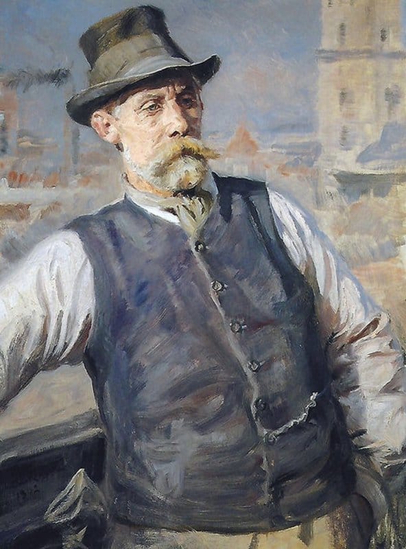 Kroyer Peder Severin Portrait Of Heinrich Krone At The Copenhagen City Hall canvas print