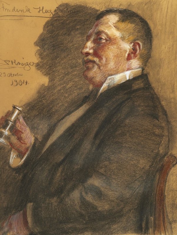 Kroyer Peder Severin Portrait Of The Swedish Businessman And Landlord Frederik canvas print