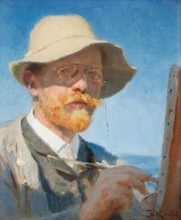 Kroyer Peder Severin Self Portrait 1888 canvas print