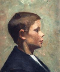 Kroyer Peder Severin Young Boy In Profile canvas print