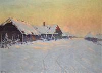 Kryzhitsky Konstantin Yakovlevich Winter 1909 canvas print