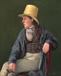 Kyhn Vilhelm Portrait Of An Artist 1859