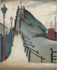 L.s. Lowry A Footbridge - 1938