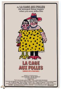 La Cage Aux Folles 1978 Movie Poster stampa su tela