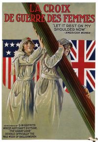 La Croix De Guerre Des Femmes 1917 Movie Poster stampa su tela