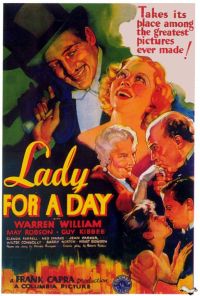 Stampa su tela del poster del film Lady For A Day 1933