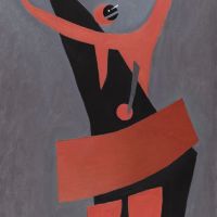 الراقص لاجوس Tihanyi على الأرض الرمادية C. 1930-35