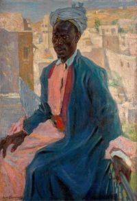 Lakhovsky Arnold Borisovich Male Portrait Dar Es Salaam Ca. 1932 canvas print