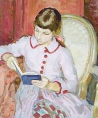 Lamb Henry Girl Reading 1939 canvas print
