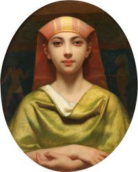 Landelle Charles Portrait Of A Young Egyptian Woman
