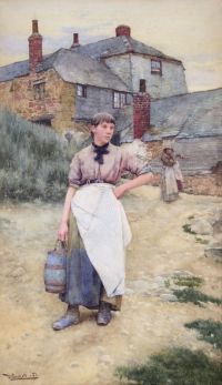 Langley Walter A Cornish Village Maiden 1883