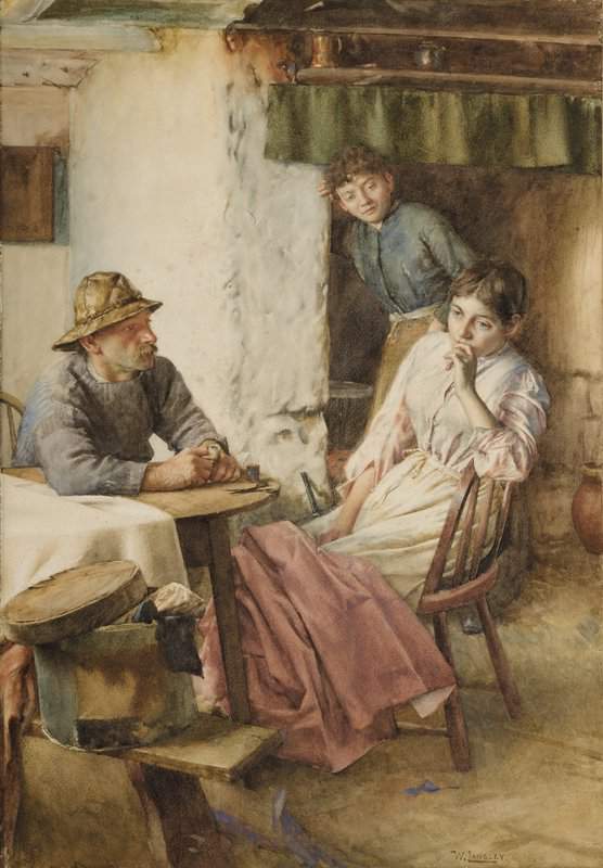 Langley Walter An Anxious Moment 1899 canvas print