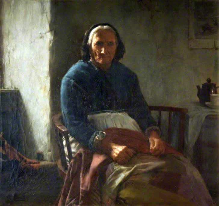 Langley Walter An Old Cornish Woman canvas print