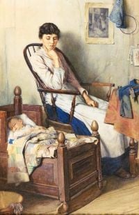 Langley Walter Motherhood canvas print