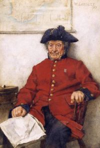 Langley Walter The Chelsea Pensioner 1887 canvas print