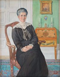 Larsson Carl Mrs. Esther Tigerschiold Nee Neijber 1917 canvas print