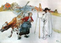 Larsson Carl On The Farm 1905 canvas print