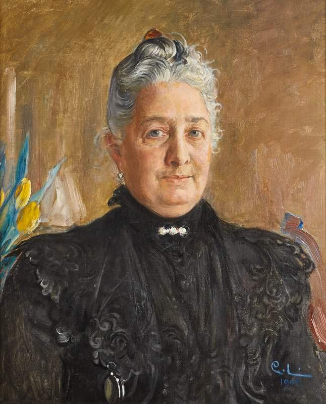 Larsson Carl Portratt Av Louise Magnus Nee Furstenberg 1903 canvas print