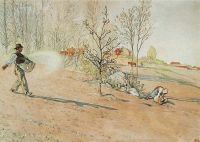Larsson Carl Sowing Ca. 1905 canvas print