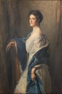 Laszlo Philip Alexius De Porträt von Caroline Lambart Nee Crawley Gräfin von Cavan 1920 Leinwanddruck