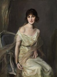 Laszlo Philip Alexius De Portrait von Dona Mar A Mercedes De Alvear 1921 Leinwanddruck