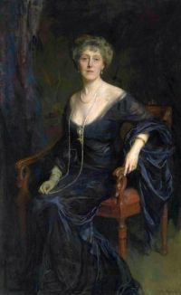 Laszlo Philip Alexius De Porträt von Mary Frances Dundas Ehefrau von Robert Finnie Mcewen von Marchmont und Bardrochat Dreiviertel Länge 1914