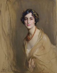 Laszlo Philip Alexius De Porträt von Frau William Wickham Hoffman Nee Katherine Miller 1932 Leinwanddruck