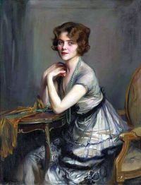 Laszlo Philip Alexius De Porträt von Winnie Melville Mrs. Derek Oldham 1920 Leinwanddruck
