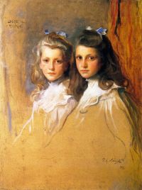 Laszlo Philip Alexius De The Baronesses Dorothee And Marga Schroder 1908 canvas print