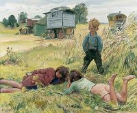 Laura Knight Young Gypsies 1937