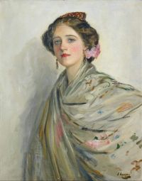 Lavery John A Fair Spaniard Mrs Chowne 1909 canvas print