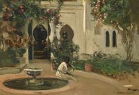 Lavery John A Moorish Garden كاليفورنيا. 1906 07