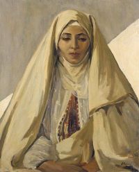 Lavery John A Moorish Madonna 1920 canvas print