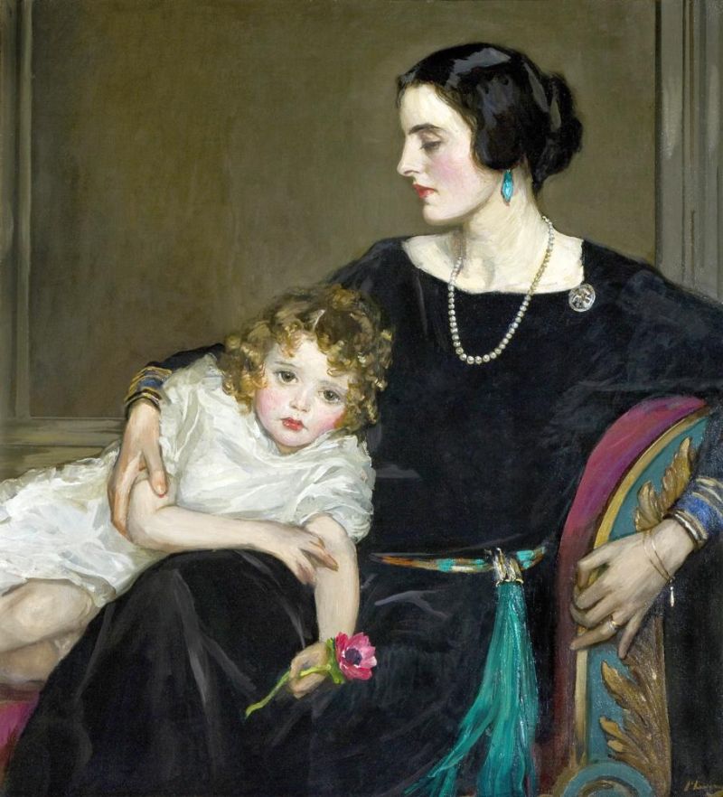 Lavery John Anne Moira And The Honourable Mrs Forbes-sempill canvas print
