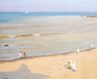 Lavery John Morning After Storm The Beach Tangier 1920
