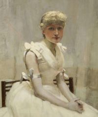 Lavery John Portrait Of A Young Lady 1886 canvas print