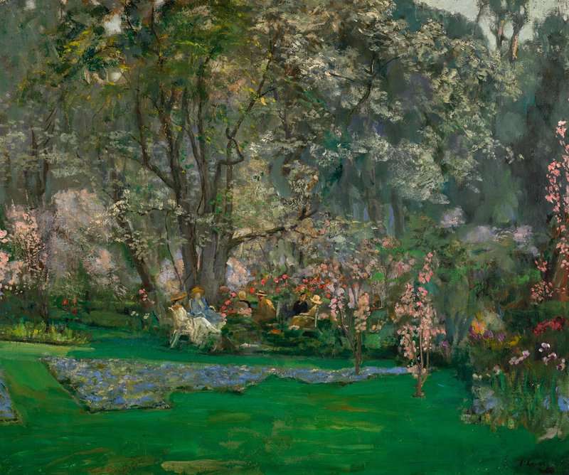 Lavery John Spring In A Riviera Garden 1921 canvas print