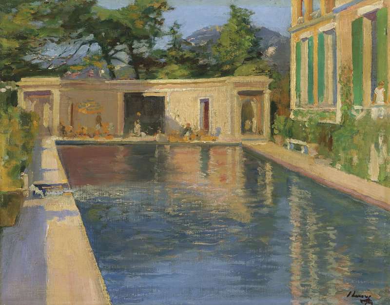 Lavery John Swimming Pool Southern France canvas print