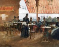 Lavery John The Bishop S Castle Tearooms 1888 canvas print