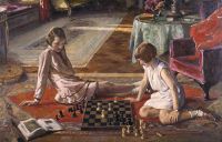 Lavery John The Chess Players 1929 canvas print