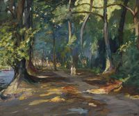 Lavery John The Path By The River Maidenhead 1919 canvas print