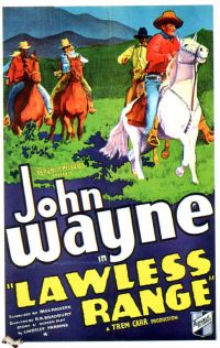 Stampa su tela del poster del film Lawless Range 1934