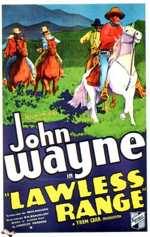 Lawless Range 1934 Movie Poster canvas print