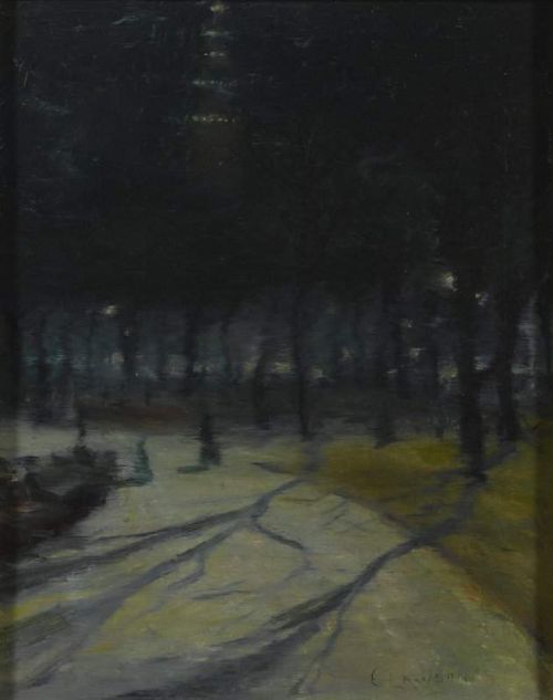 Lawson Ernest Evening Madison Square Park canvas print
