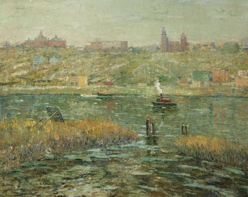 Lawson Ernest Harlem River Ca. 1913 15 canvas print