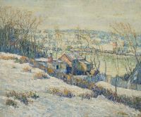 Lawson Ernest Upper Harlem River Winter Ca. 1915 canvas print