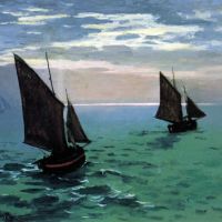 Le Havre - Verlaat de vissersboten vanuit de haven door Monet