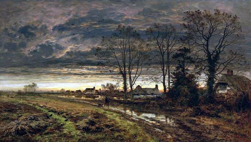 Leader Benjamin Williams Sunset After A Shower 1876 1887 canvas print