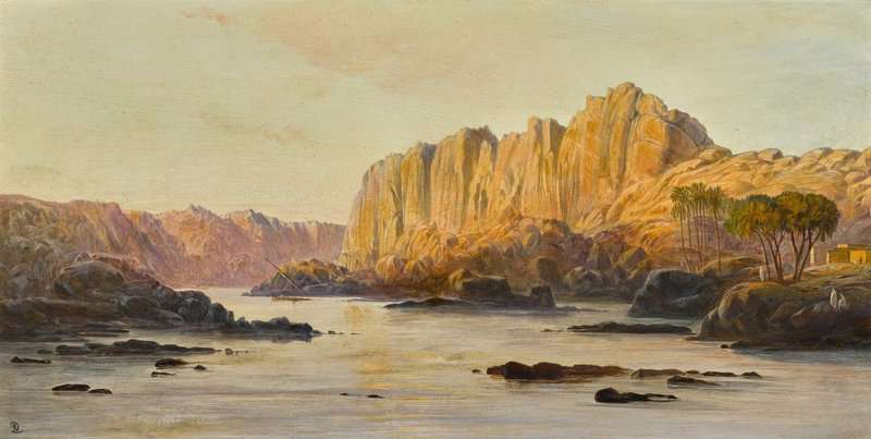 Lear Edward Bab El Kalabshe On The Nile 1871 canvas print